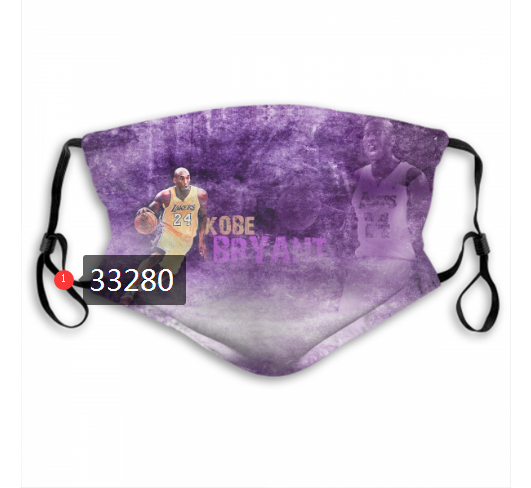 2021 NBA Los Angeles Lakers #24 kobe bryant 33280 Dust mask with filter